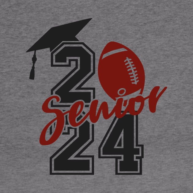 Senior 2024 Football by Positively Petal Perfect 